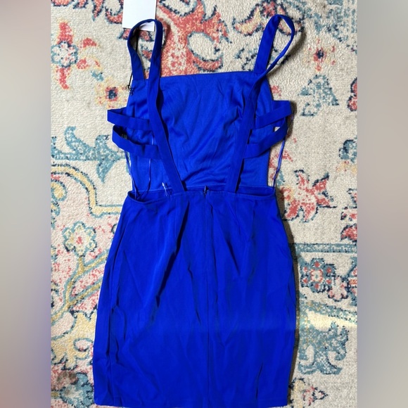 NWT by the way arianna strappy mini dress in blue size small - Picture 4 of 6